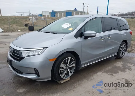 2024 Honda Odyssey Touring из США, поврежденный, VIN 5FNRL6H89RB043780